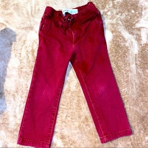 Burgundy Toddler Pants w Zipper